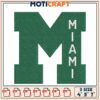 Miami M Embroidery Design 3 Sizes