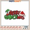 Merry Grinchmas Embroidery Design 4x5x7 Inch