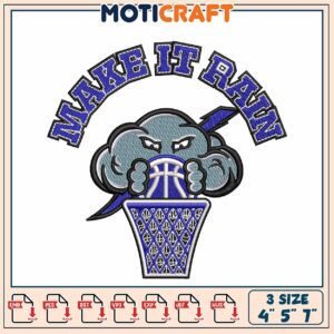 Make It Rain Basketball Embroidery