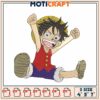 Luffy Pirate Embroidery Design for Craft Projects in Three Sizes