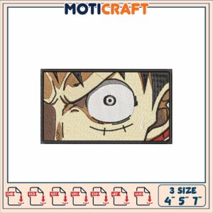 Luffy Eye Embroidery Design 4x5x7 Inch
