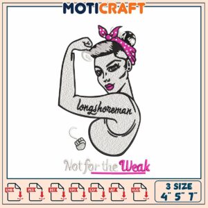 Longshoreman Embroidery Design 3 Sizes
