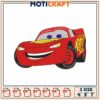 Lightning McQueen Embroidery Design for Kids Projects 3 Sizes