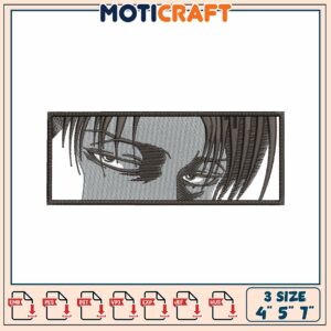 Levi Ackerman Eyes Embroidery Design
