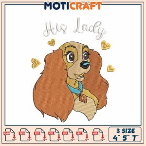 Lady & The Tramp Embroidery Design