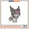 Kuromi Embroidery Design 4x7 Inch