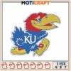 KU Jayhawk Embroidery Design 4x5x7 Inches