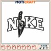 Knife Nike Embroidery Design 4x5x7 Inch