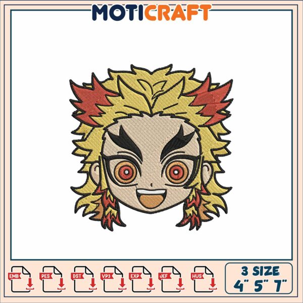 Kimetsu no Yaiba Embroidery Design