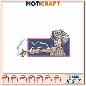 Killua Embroidery Design 4x7 Inch