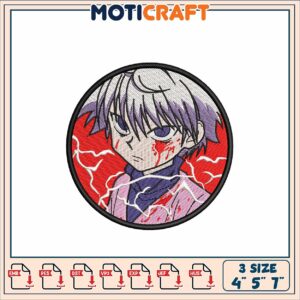 Killua Embroidery Patch 4x5x7 Inch