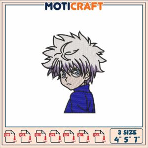 Killua Embroidery Design - 3 Sizes