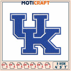 Kentucky UK Embroidery Design 4x5x7 Inch