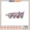 Kawaii Embroidery Designs, 3 Sizes