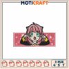 Kawaii Anime Girl Embroidery Patch 3 Sizes