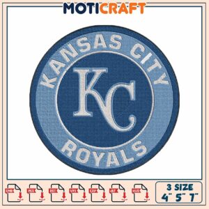 Kansas City Royals Embroidery Design