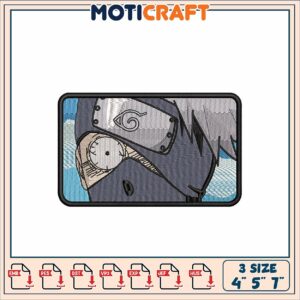 Kakashi Hatake Embroidery Design - 3 Sizes