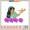 Jasmine Embroidery Design 3 Sizes