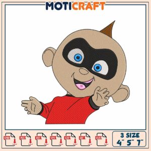 Jack-Jack Embroidery Design - 3 Sizes