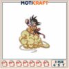 Goku Flying Nimbus Embroidery Design 4x5x7 Inch