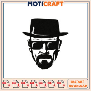 Walter White Embroidery Design