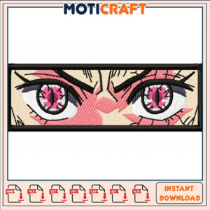 Vibrant Eye Design Embroidery Pattern Instant Download Art