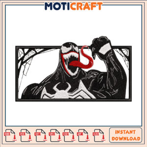 Venom Embroidery Design Instant Download