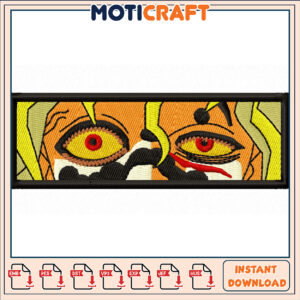 Unique Embroidery Design of Striking Eyes Digital Download