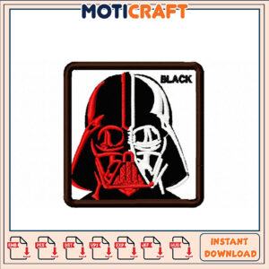 Unique Darth Vader Embroidery Design Instant Download Files