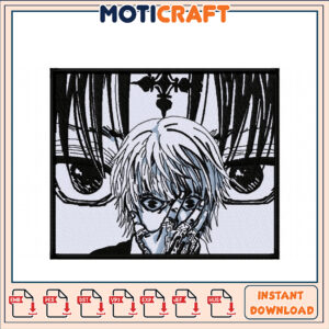 Unique Anime Character Embroidery Design Instant Download