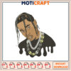 Trendy Rapper Embroidery Design Instant Download Art File