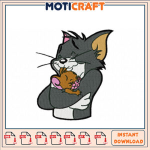 Tom & Jerry Embroidery Design Instant Download
