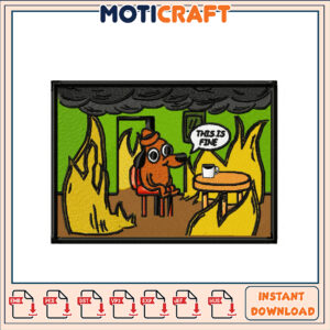 This is Fine Dog Embroidery Design
