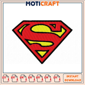 Superman Embroidery Design Instant Download