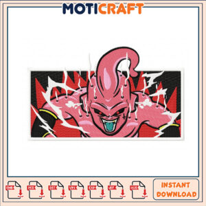 Super Buu Embroidery Design Instant Download