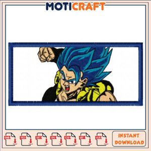 Super Saiyan Blue Embroidery Design
