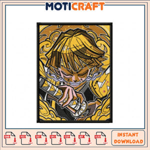 Stylish Sword Embroidery Design for Instant Download Art