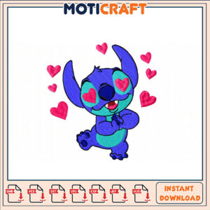 Stitch Love Embroidery Design Download