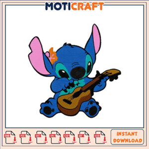 Stitch Ukulele Embroidery Design