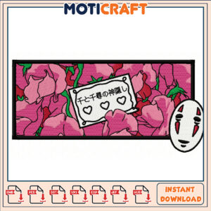 Spirited Away Flower Embroidery Design