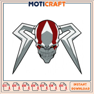 Skull Embroidery Design Instant Download