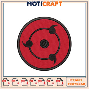 Sharingan Embroidery Design Instant Download