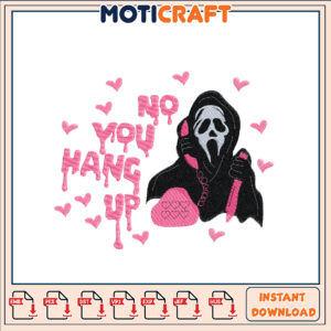 Scream Ghost Embroidery Design Download