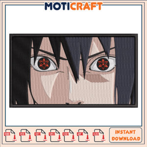 Sasuke Sharingan Embroidery Design