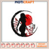 Samurai Woman Embroidery Design