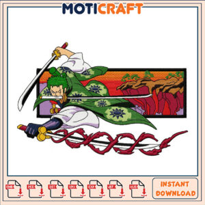 Samurai Warrior Embroidery Design Instant Download File