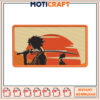 Samurai Sunset Embroidery Design Instant Download 2 Samurai Sunset Embroidery Design Instant Download