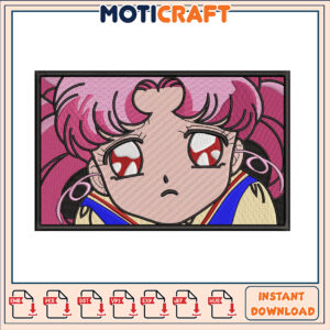 Sailor Moon Embroidery Design Instant Download