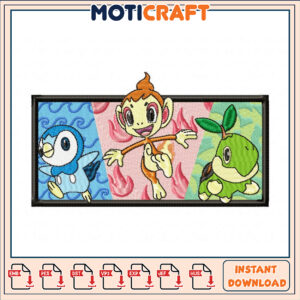Pokemon Embroidery Design Instant Download