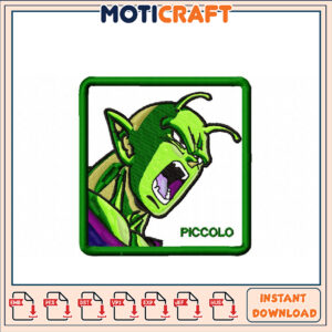 Piccolo Embroidery Design Instant Download